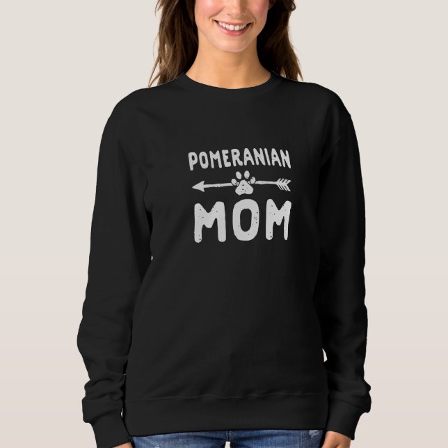 Pomeranian mamma Zwergspitz hund  Dvärgspets Husdj T Shirt (Framsida)
