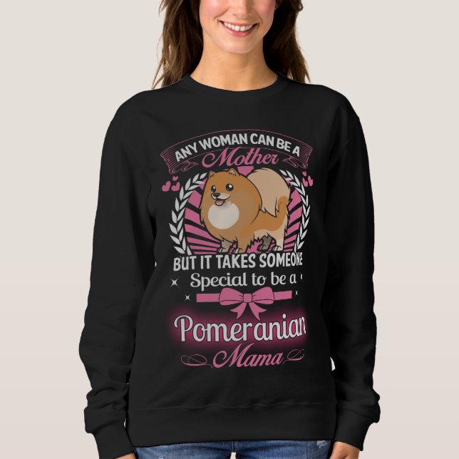 Pomeranian mammaskjorta tee (Framsida)