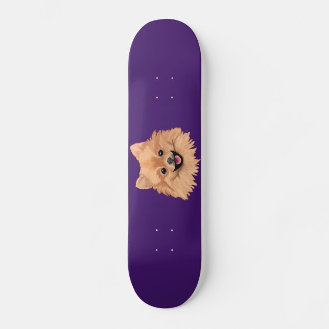 Pomeranian Mini Skateboard Bräda 18,5 Cm (Framsida)