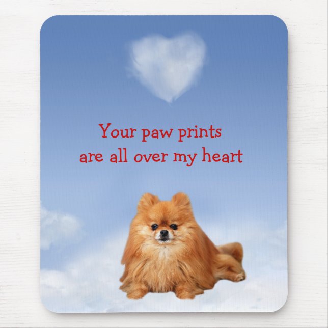 Pomeranian Mousepad Musmatta (Framsidan)