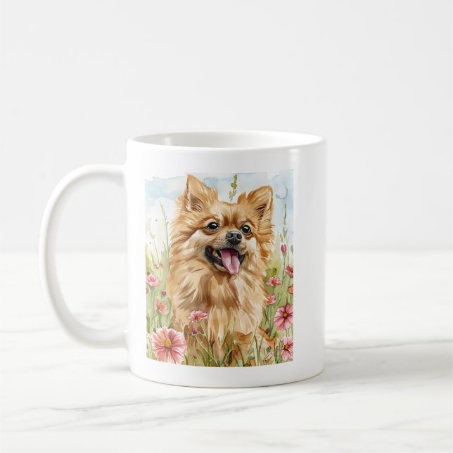  Pomeranian Mug Kaffemugg (Vänster)