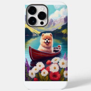 Pomeranian på paddel: Ett naturskönt äventyr