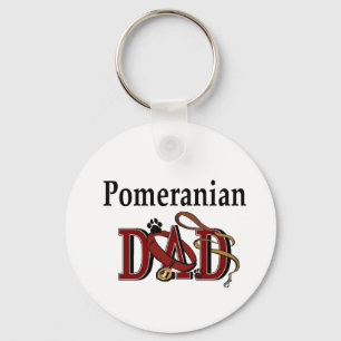 Pomeranian pappagåvor nyckelring