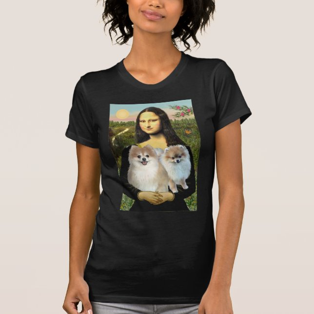 Pomeranian Par 3 - Mona Lisa Tröja (Framsida)