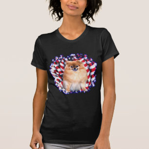 Pomeranian patriot t shirt