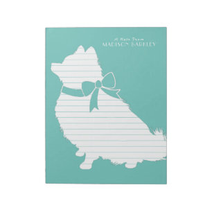 Pomeranian Pom Hund Puppy Anteckningsblock