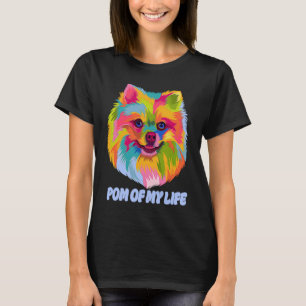 Pomeranian Pom Pom Humor Hund Livets Pom T Shirt