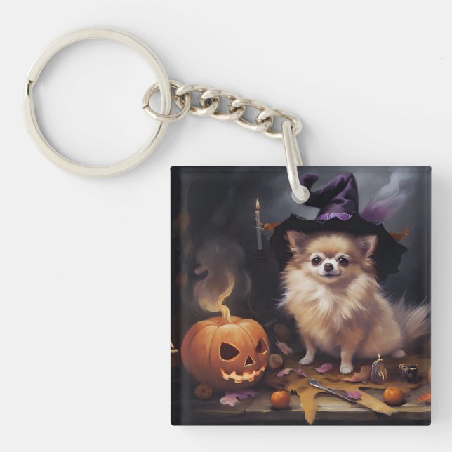 Pomeranian Pumpor Halloween Skräckinjagande (Framsidan)