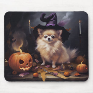 Pomeranian Pumpor Halloween Skräckinjagande Musmatta