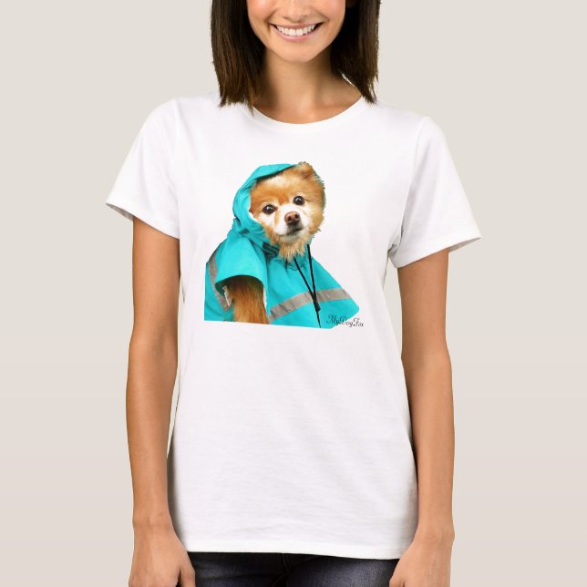 Pomeranian Raincoat #1 Tröja (Framsida)
