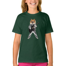Pomeranian Rockstjärna Barn T-Shirt