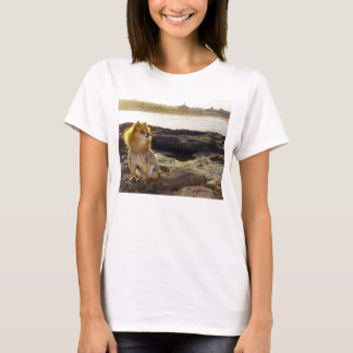 Pomeranian strandT-tröja T-shirt
