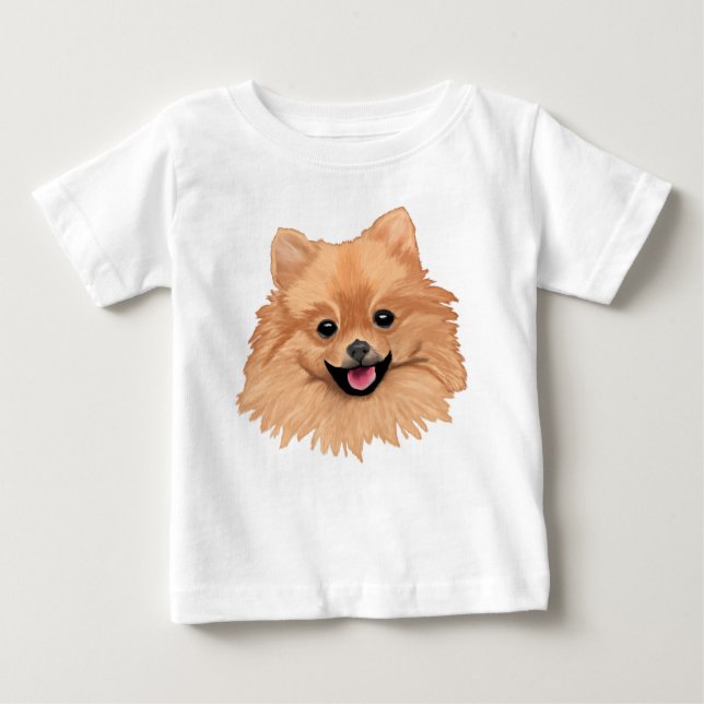 Pomeranian T Shirt (Framsida)