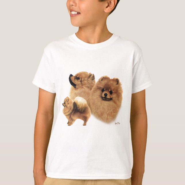 Pomeranian T Shirt (Framsida)