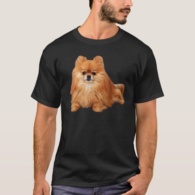Pomeranian unisex- T-tröja Tröja (Framsida)