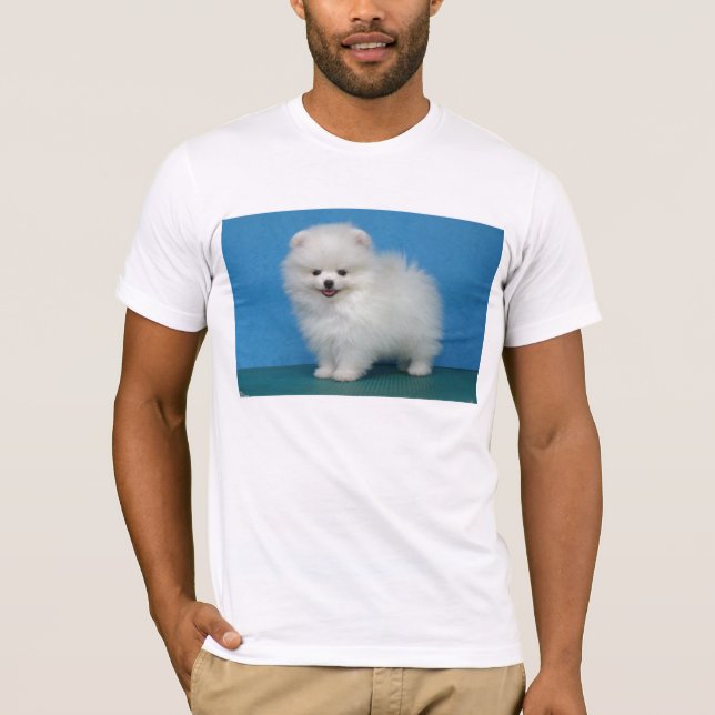 pomeranian valp t-shirt (Framsida)