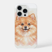 Pomeranian Vattenfärgporträtt
