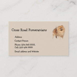 Pomeranians Hund Pet Animal Affärskort Magnet Visitkort