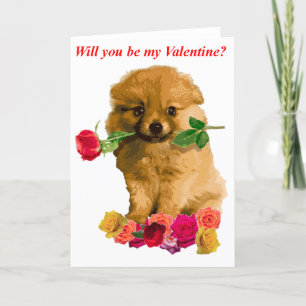 Pomeransk marionett är min Valentine Ro Helgkort