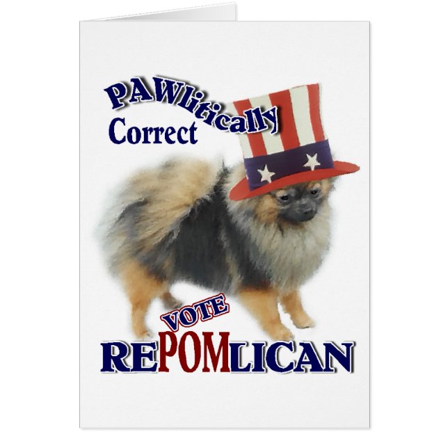 Pomeranska gåvor hälsningskort (Framsidan)