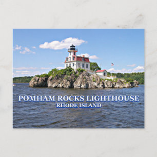 Pomham Sten fyr, Rhode island vykort