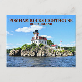 Pomham Sten fyr, Rhode island vykort