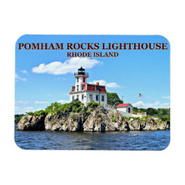 Pomham Sten Lighthouse, Rhode island Flexi Magnet
