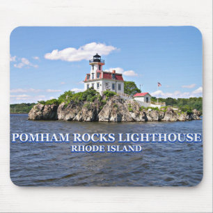 Pomham Sten Lighthouse, Rhode island Mousepad Musmatta