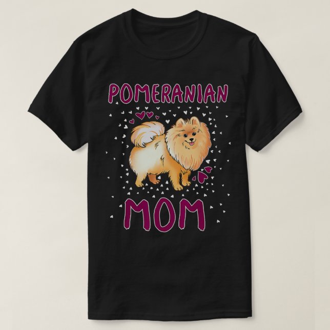 Pommanian Mamma Funny Pommern Owner Citat for Wo T Shirt (Design framsida)