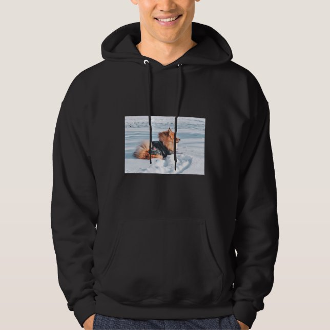 Pommanskt glädjande för Chilly Weather Hoodie (Framsida)