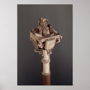 Pommel av den consistorial taktpinnen som visar poster