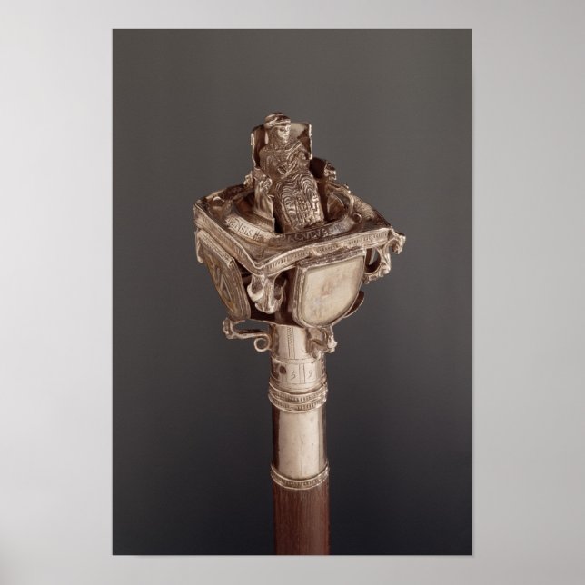 Pommel för den konstanta batongen som skildrar poster (Framsidan)