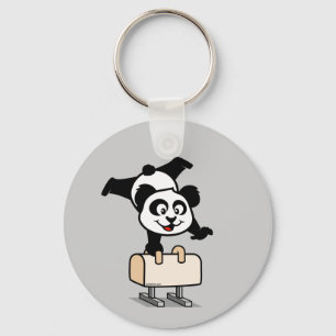 Pommel Horse Panda Nyckelring