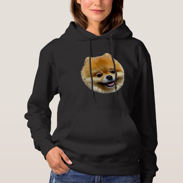 Pommern Adsible Ansikte T Shirt (Framsida)