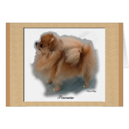 Pommern Älskare Gifts Hälsningskort