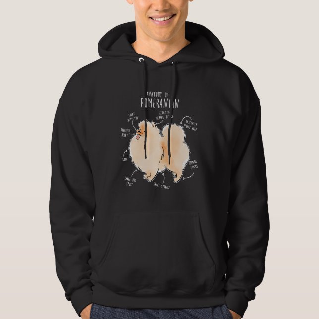 Pommern Anatomy Hoodie (Framsida)