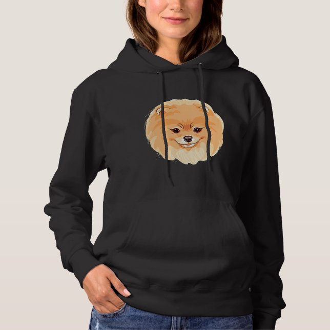 Pommern Ansikte Cute T Shirt (Framsida)