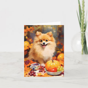 Pommern Autumn Thanksgiving Kort