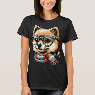 Pommern bär glasögon t shirt