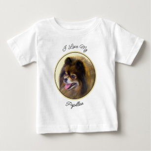 Pommern Black and Tan Painting Original Hund Art T Shirt