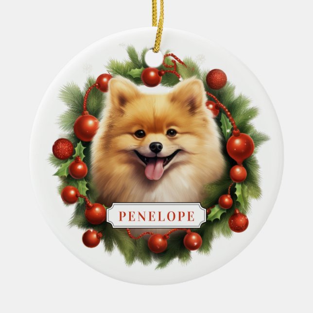 Pommern Ceramic Circle Ornament (Framsidan)