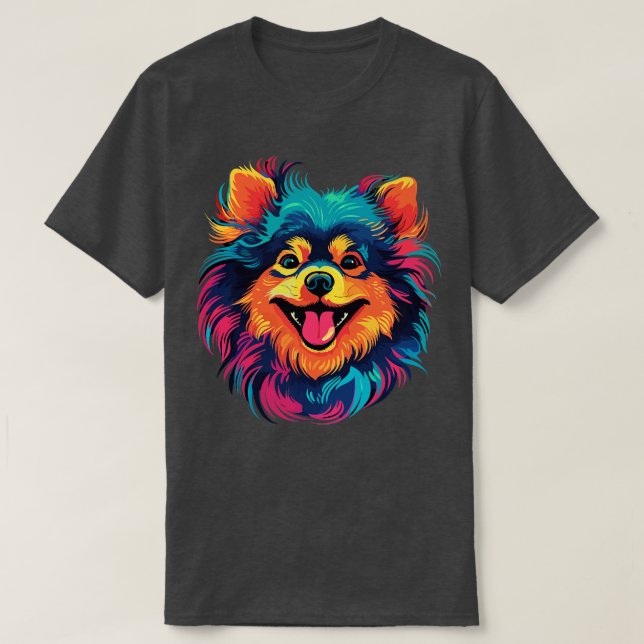 Pommern Coloring Bok T Shirt (Design framsida)