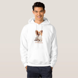 Pommern Färg Silhouette Hoodie