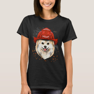 Pommern Firefighter Pommern Hund älskare T Shirt