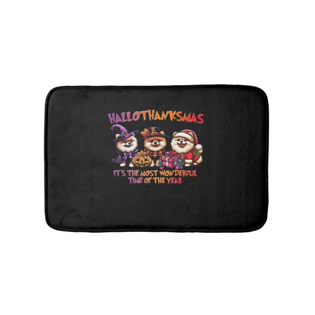 Pommern Halloween Thanksgiving jul Classi Badrumsmatta (Framsidan)