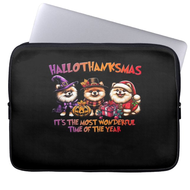 Pommern Halloween Thanksgiving jul Classi Laptop Fodral (Framsidan)
