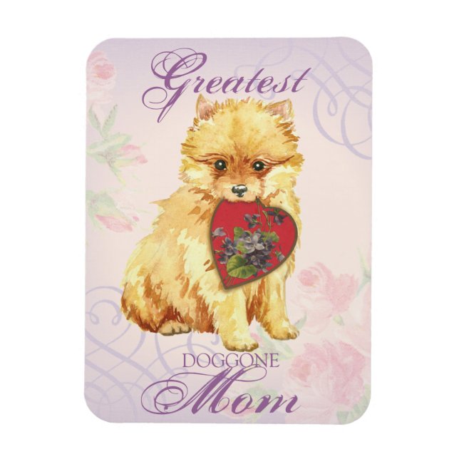 Pommern Heart Mamma Magnet (Vertikal)