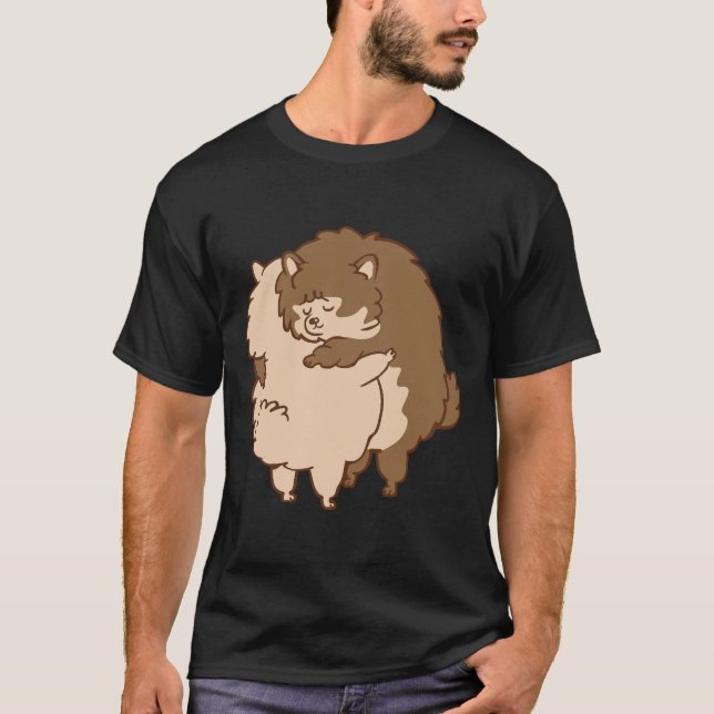 Pommern Hugs T Shirt (Framsida)