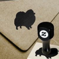 Pommern Hund aveln Silhouette