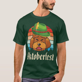 Pommern Hund Bavarian Lederhosen Costume Lycklig O T Shirt